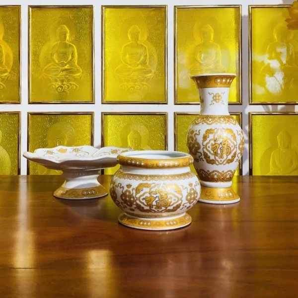 Bộ thờ cúng bằng sứ Hoàng Tài Phước - Image 8