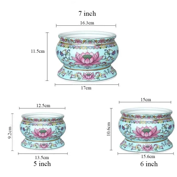 Lư sen Phước Lộc trưng bàn thờ, phụ kiện đồ thờ cúng - Image 6