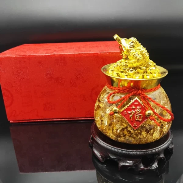 Phong thủy bình hồ lô, lư tụ tài, thùng vàng nước vàng lá thu hút tài lộc - Image 3