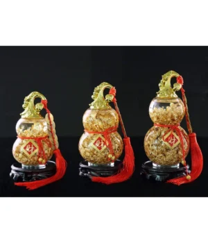 Phong thủy bình hồ lô, lư tụ tài, thùng vàng nước vàng lá thu hút tài lộc