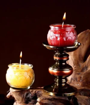 Nến tealight (đèn cầy, sáp dầu cọ) hoa sen 24 tiếng