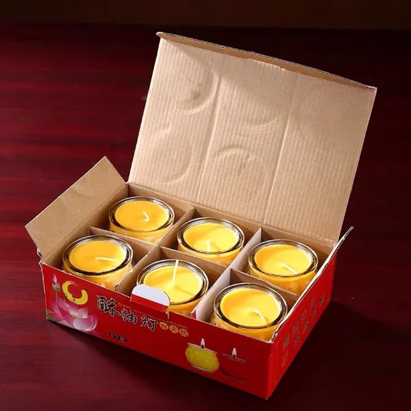 Nến tealight (đèn cầy, sáp dầu cọ) hoa sen 24 tiếng - Image 3