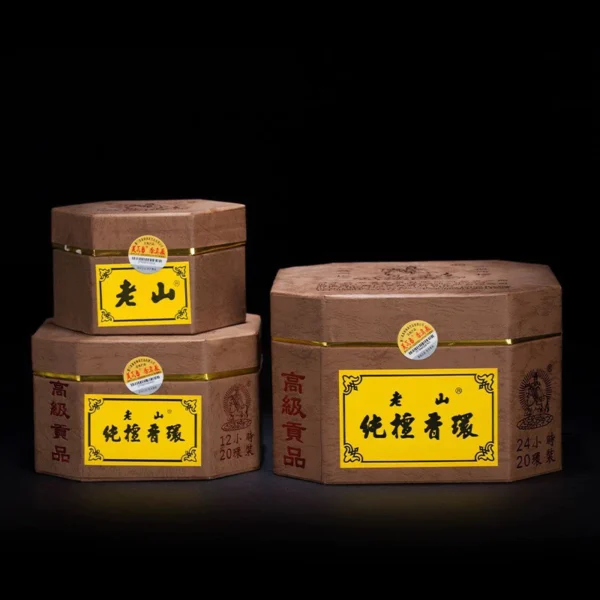 Nhang khoanh chuẩn Đàn hương Lão Sơn MỸ CHÂN HƯƠNG Tam Tạng chính hãng, xông nhà thư giãn, 100% đàn hương tự nhiên